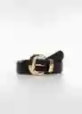 Cinturón Apen Negro Talla M Mujer Mango