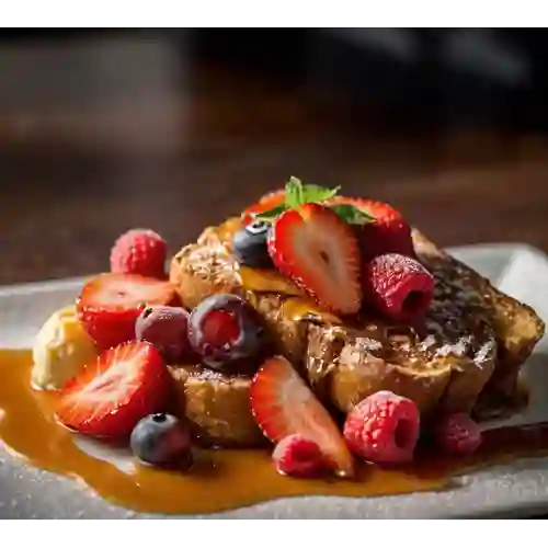 Tostada francesa con fresas