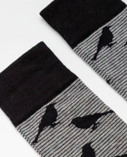 Medias Bird Negro Sombrío Ultraoscuro Talla 10-12 Chevignon