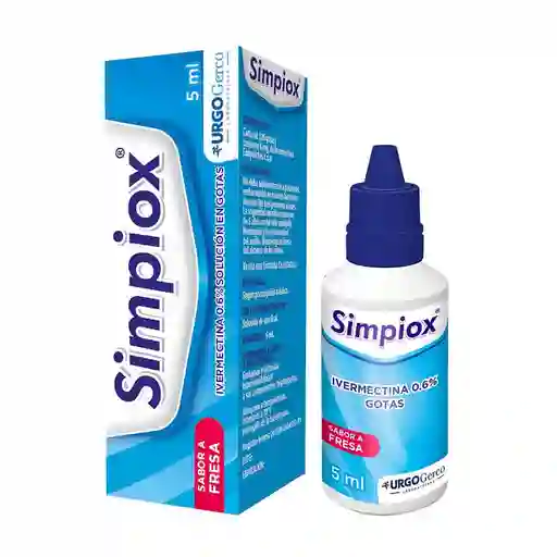 Simpiox (0.6%) Solución en Gotas Sabor a Fresa