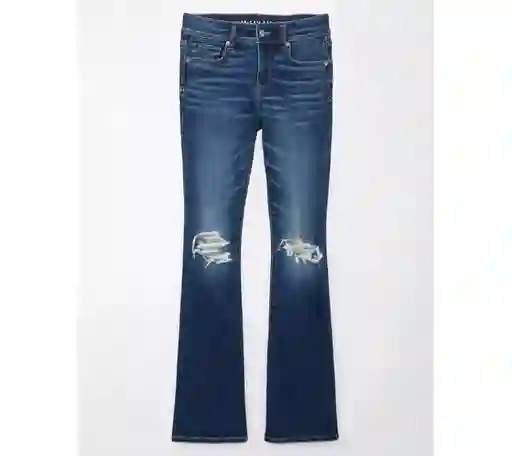 Jean Kick Boot Mujer Azul Talla 10 REGULAR American Eagle