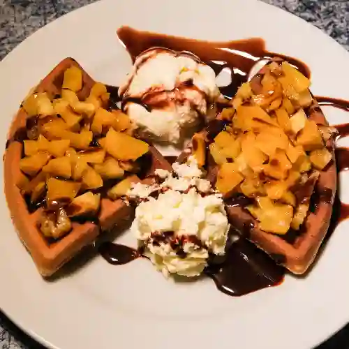 Waffle Frutos Amarillos