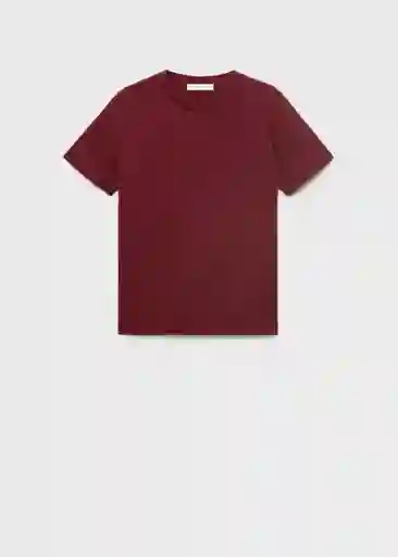 Camiseta Chals Granate Talla M Mujer Mango