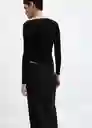 Jersey Shadowin Negro Talla S Mujer Mango