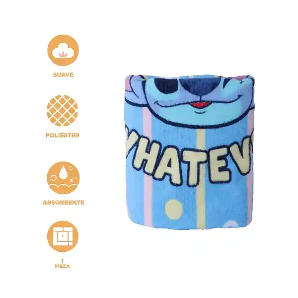 Toalla Infantil Con Capucha Para Baño Serie Disney Stitch Miniso