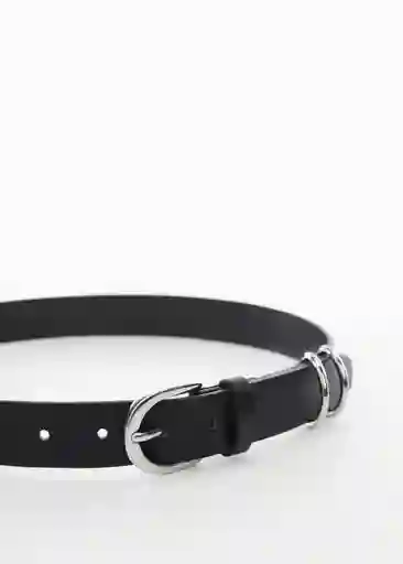 Cinturón Jana Negro Talla M Mujer Mango