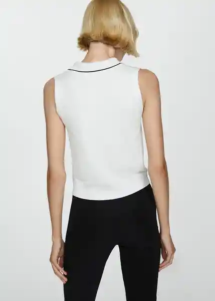 Top Verto Crudo Talla M Mujer Mango