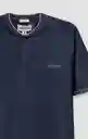 Camiseta Polo Hombre Azul Talla M 802G083_AZU193923 Americanino