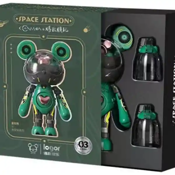 Juguete Serie de Transformación Oso Interestelar Verde Miniso
