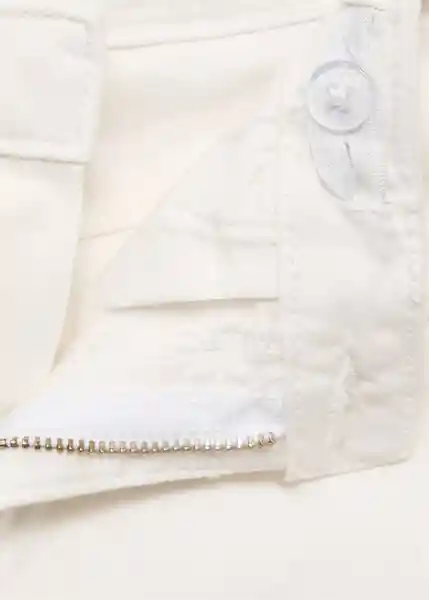 Short Chip Blanco Talla 12 Niñas Mango