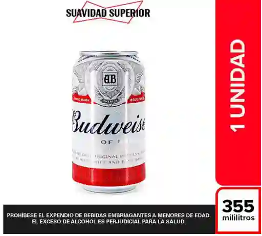 Cerveza Budweiser 355 ml