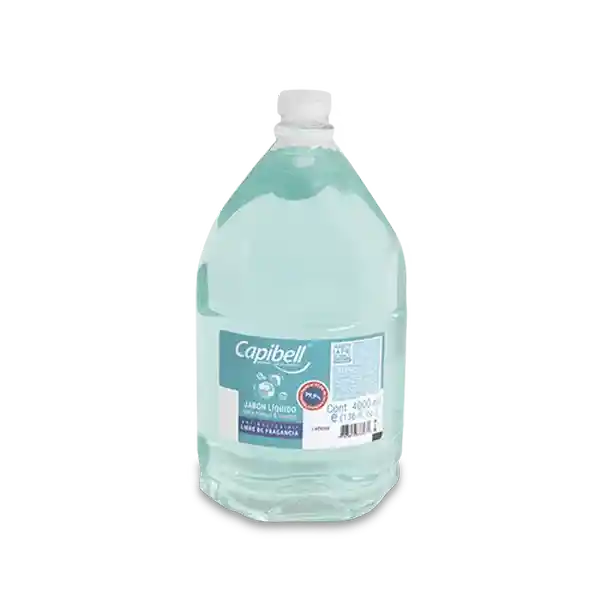 Capibell Jabón Líquido Libre de Fragancia
