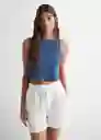 Top Mix Azul Noche Talla 19 Niñas Mango