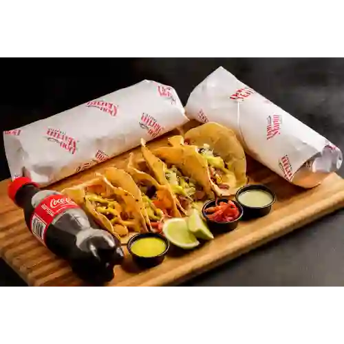 Combo Tacos X 4 + 2 Burros