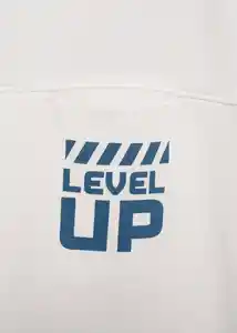 Camiseta Levelup Off White Talla 08 Niños Mango