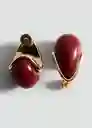 Pendientes Cameron2 Rojo Talla 99 Mujer Mango