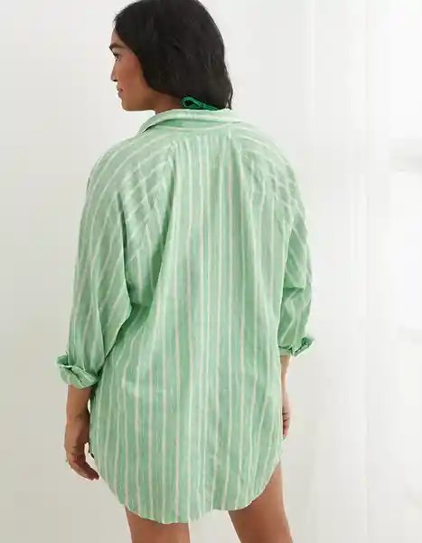 Camisa Aerie Verde Talla MEDIUM American Eagle