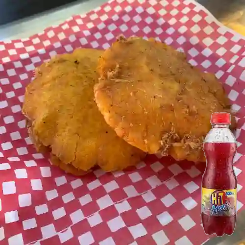 Combo Arepa con Huevo + Hit Mora 500 ml