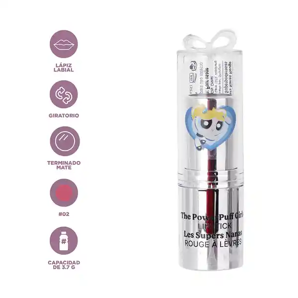 Labial Las Chicas Superpoderosas Burbuja Tono 02 Miniso