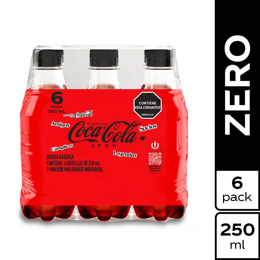 Coca-Cola Gaseosa Zero 250 mL