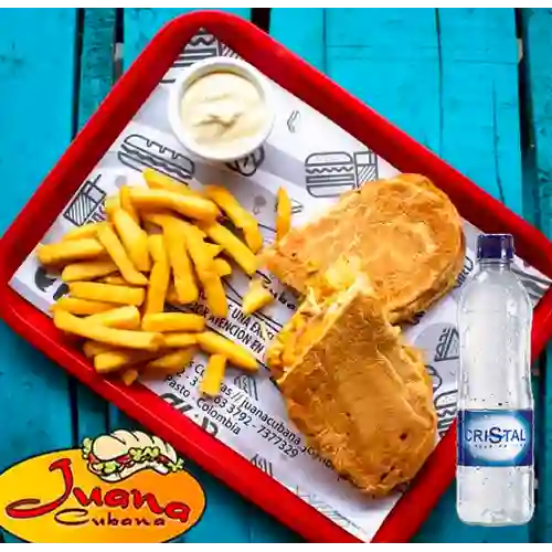 Combo Sándwich Juana de la Habana +Cristal S/gas 500ml