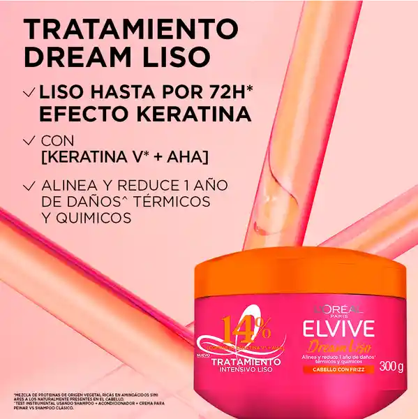 Tratamiento L'Oreal París Elvive Dream Liso 300 g