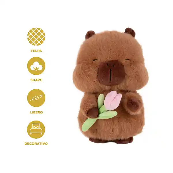 Peluche Con Flores Serie Kapibara 12 in Miniso