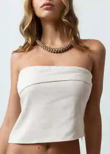 Camisa Mujer Crudo Abedul L 412G340 Naf Naf