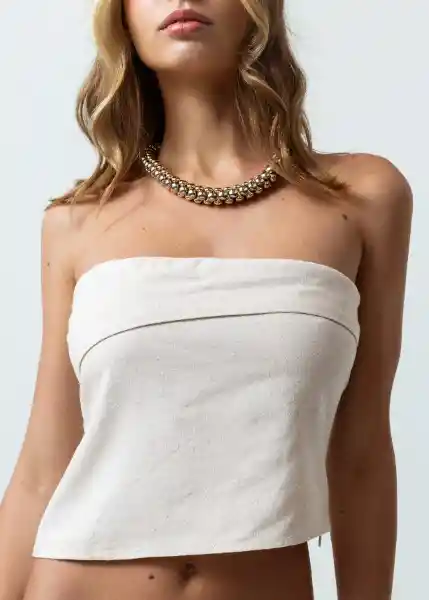 Camisa Mujer Crudo Abedul L 412G340 Naf Naf