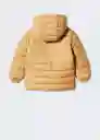 Abrigo Anorak Ferran Mostaza Talla 10 Niños Mango