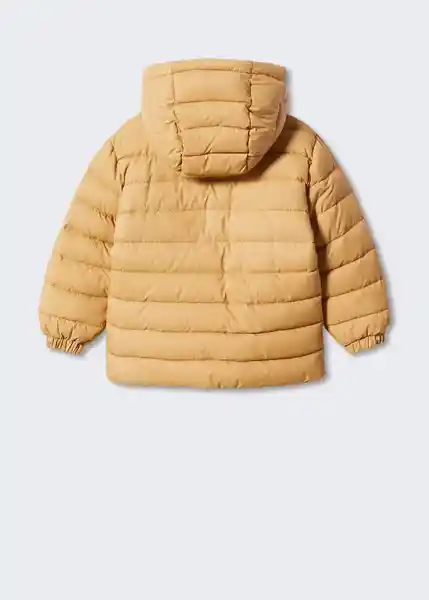 Abrigo Anorak Ferran Mostaza Talla 10 Niños Mango