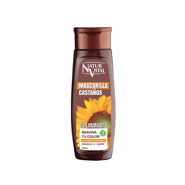 Naturaleza y Vida Mascarilla Capilar para Cabellos Castaños 300 ml