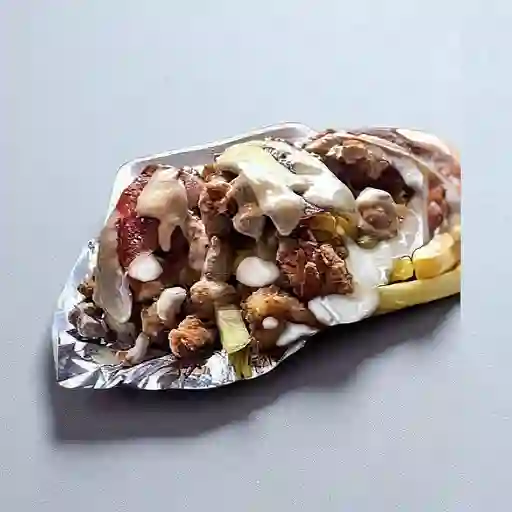 Papas con Crispetas de Pollo