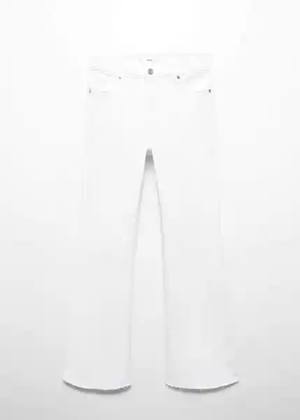 Pantalón Jean Sienna Blanco Talla 42 Mujer Mango