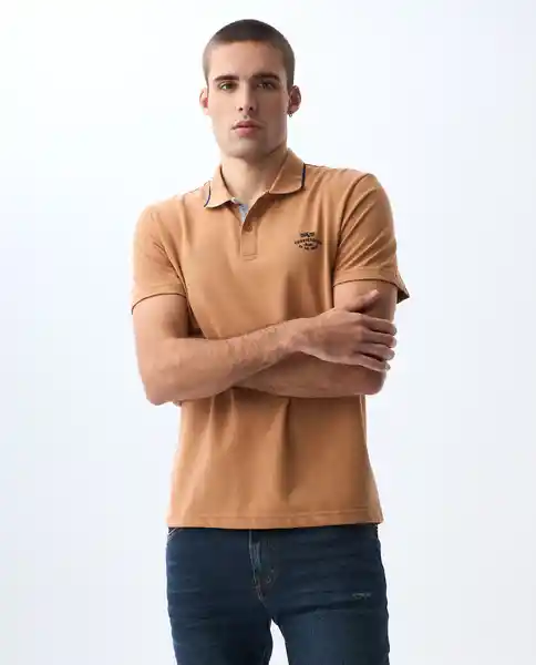 Camiseta Hombre Café Talla M 801G005_CAF161336 Americanino