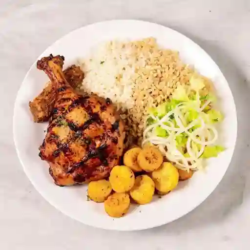 Corriente con Pollo Asado Al Carbón