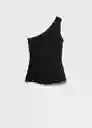 Top David Negro Talla S Mujer Mango