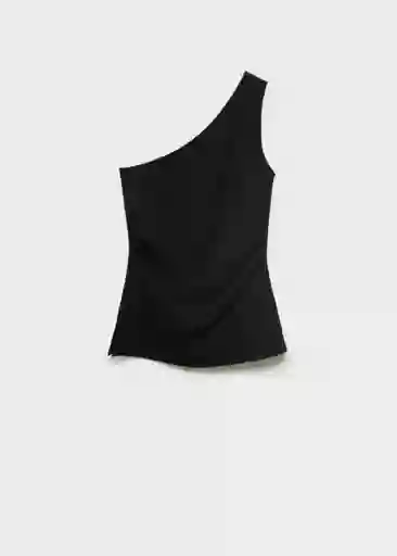 Top David Negro Talla S Mujer Mango