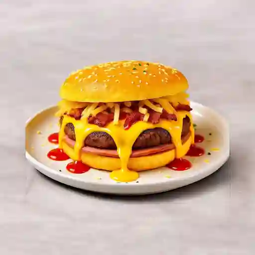 Arepa Chicharrón Hamburguesa