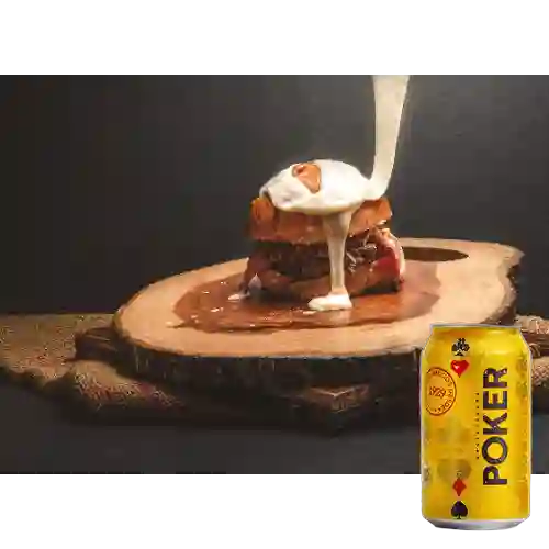 Combo Gratín Premium + Cerveza Poker Lta 330ml