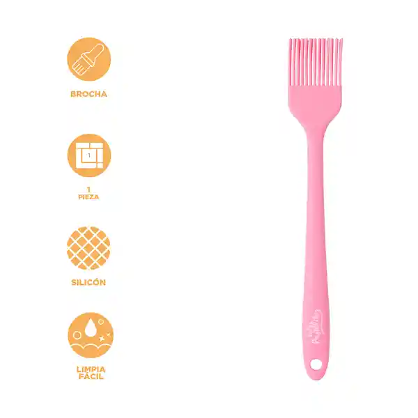 Cepillo Pequeño de Silicona Serie Mis Pastelitos Rosa Miniso