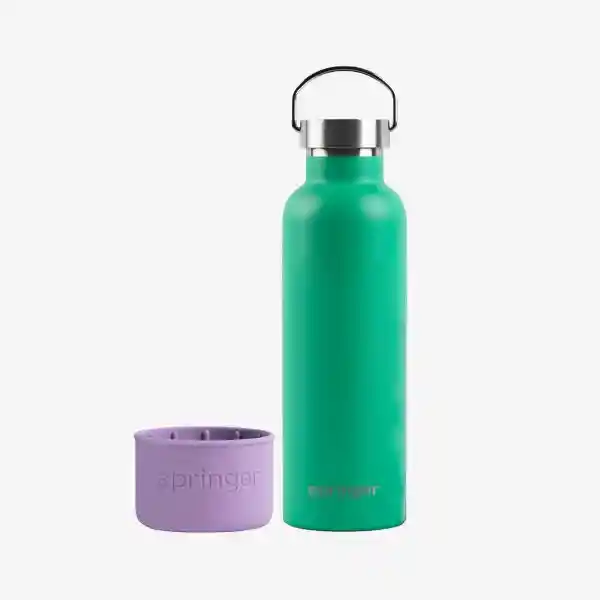 Springer Botella Mascotas Dog&Me Verde/Morado