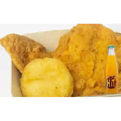 Combo Presa de Pollo Pechuga + Jugo Hit 350 ml