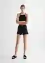 Short Helena Tejano Negro Talla 22 Mango Teen Girl Mango