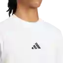 Adidas Camiseta Lifestyle Hombre Blanco Manga Corta Talla L