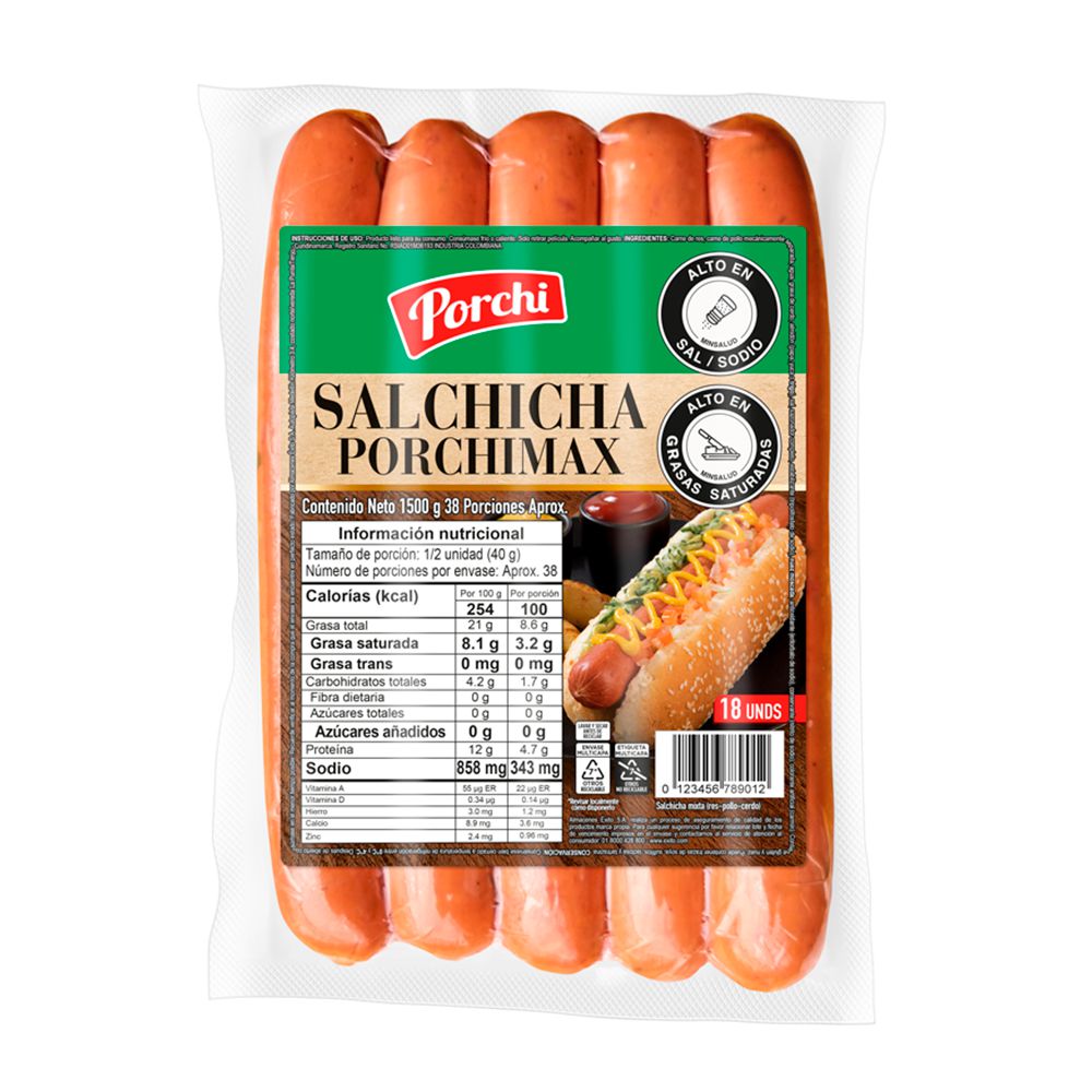 Porchi Salchicha Max 1500 g