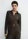 Camisa Pili Khaki Talla XL Mujer Mango