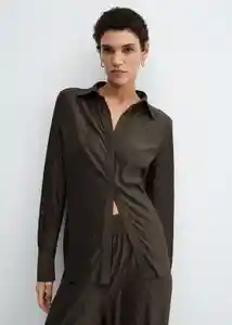 Camisa Pili Khaki Talla XL Mujer Mango