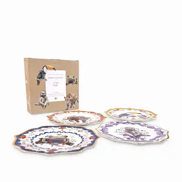Set Plato Tesoro Jungla 20 cm Ambiente Gourmet