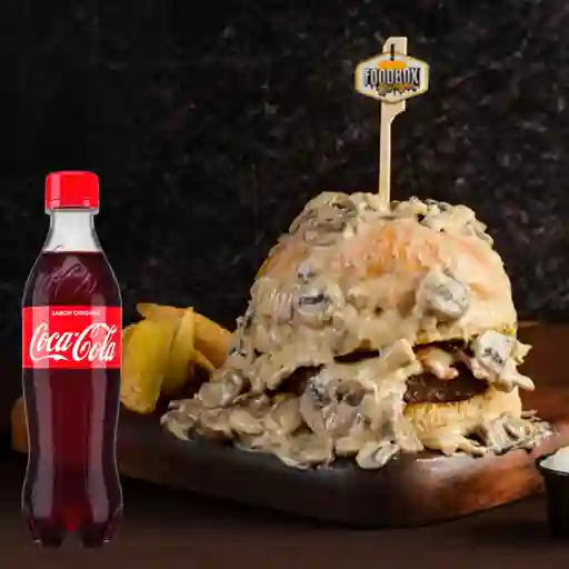 Champiburguer + cocacola original 400 ml